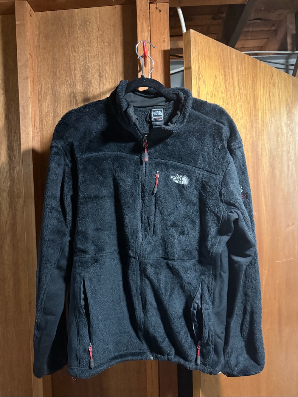 The North Face Black Fleece Pullover Jacket with Zip Pockets